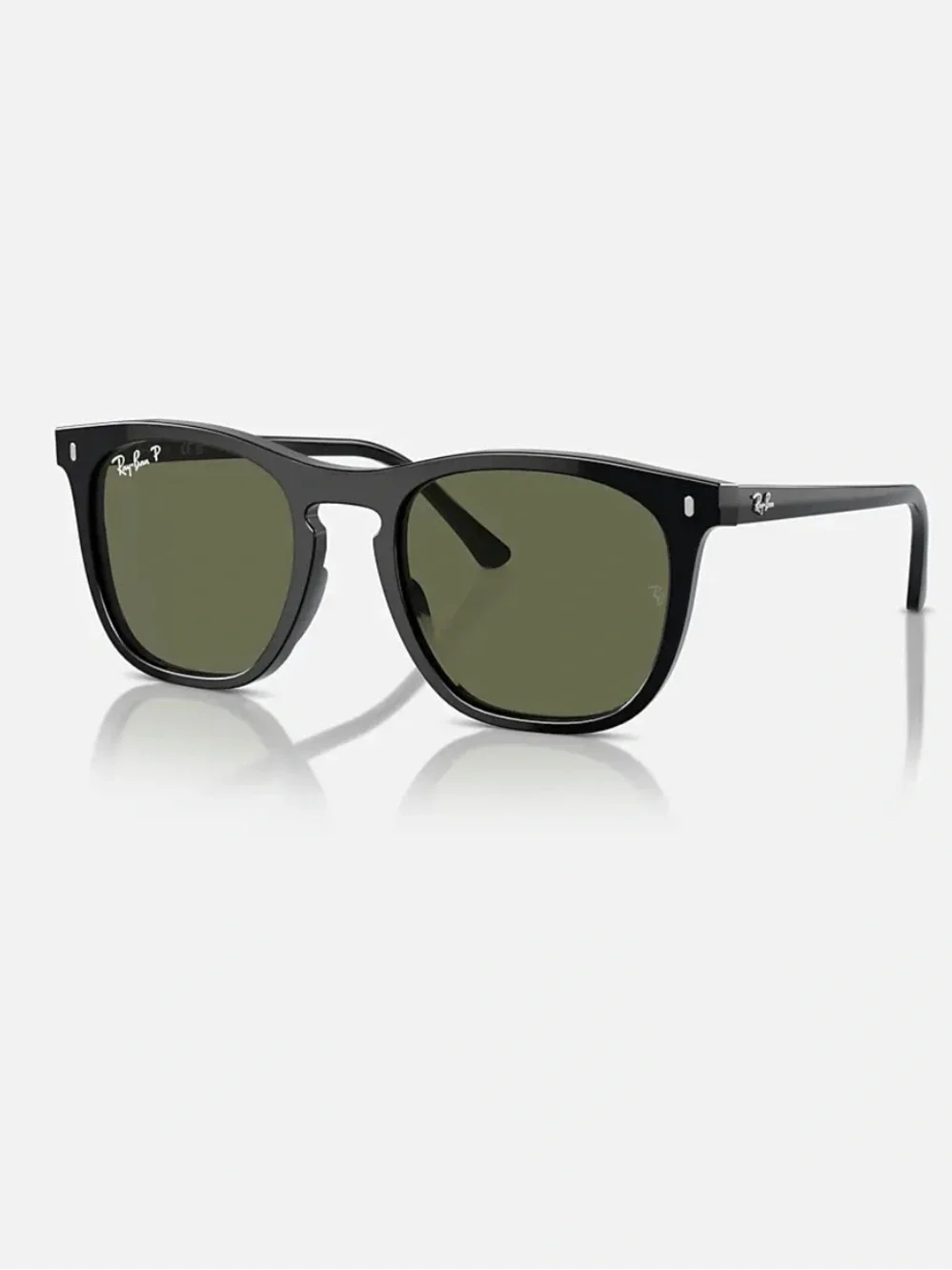 Ray-Ban Polarized Black Sunglasses with Green Lenses RB2210
